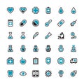 doctor icons. Vector illustration decorative design