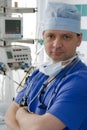 Doctor in ICU Royalty Free Stock Photo