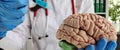 Doctor injects medicine into brain and treats disease of brain