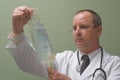 Doctor with an IV Royalty Free Stock Photo