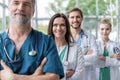 Doctor leading a medical team at the hospital.