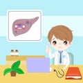 Doctor with liver health concept Royalty Free Stock Photo