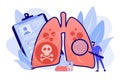 Lower respiratory infections concept vector illustration.