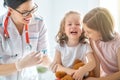 Vaccination to a child Royalty Free Stock Photo