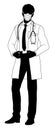 Doctor Man Medical Silhouette Healthcare Person Royalty Free Stock Photo