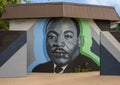 Doctor Martin Luther King Jr. Mural at the Martin Luther King Community Center in South Dallas, Texas. Royalty Free Stock Photo