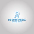 Doctor Media Vector logo design template Idea and inspiration Royalty Free Stock Photo