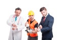 Doctor or medic, constructor and businessman