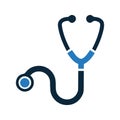 Doctor, medical, stethoscope icon. Vector design isolated on a white background Royalty Free Stock Photo