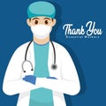 Doctor medical thank you essentials workers Picture