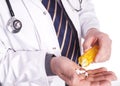 Doctor with Medicin in Hand Royalty Free Stock Photo