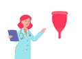 Doctor and menstrual cup