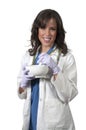 Doctor with Mortar and Pestel Royalty Free Stock Photo