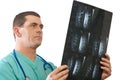 Doctor with mri Royalty Free Stock Photo
