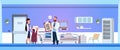 Doctor And Nurse Discuss Prescription For Old Woman In Hospital Ward Clinic Room Interior Background Royalty Free Stock Photo