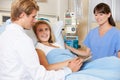 Doctor With Nurse Talking To Teenage Female Patient In Bed Royalty Free Stock Photo