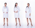 Doctor Nurse woman in labcoat uniform stethoscope Royalty Free Stock Photo