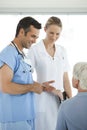 Doctor and nurse at work Royalty Free Stock Photo