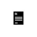 Doctor pad for write treatment icon design