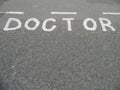 Doctor parking Royalty Free Stock Photo
