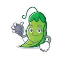 Doctor peas character cartoon style Royalty Free Stock Photo