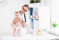 Doctor pediatrician and baby patient Royalty Free Stock Photo