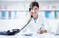 Doctor on the phone Royalty Free Stock Photo