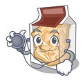 Doctor pork rinds isolated in the cartoon