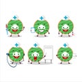 Doctor profession emoticon with cocopandan donut cartoon character