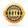 Doctor recommended vector icon