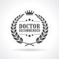 Doctor recommended vector icon