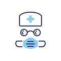 Doctor related vector icon. Royalty Free Stock Photo