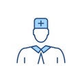 Doctor related vector icon. Royalty Free Stock Photo