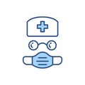 Doctor related vector icon. Royalty Free Stock Photo