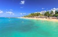 Doctor`s cave beach in Montego Bay Jamaica Royalty Free Stock Photo