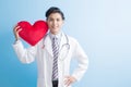 Doctor show heart to you Royalty Free Stock Photo