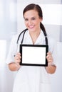 Doctor Showing Blank Digital Tablet Royalty Free Stock Photo