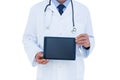 A doctor showing digital tablet Royalty Free Stock Photo