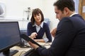 Doctor Showing Patient Test Results On Digital Tablet Royalty Free Stock Photo