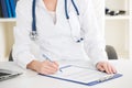 Doctor sign contract Royalty Free Stock Photo