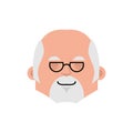 Doctor sleep emotion avatar. Physician sleeping emoji. mimic face. Vector illustration