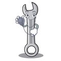 Doctor spanner character cartoon style Royalty Free Stock Photo