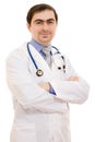 A doctor with a stethoscope Royalty Free Stock Photo