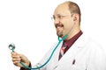 Doctor with stethoscope Royalty Free Stock Photo