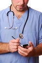 Doctor with stethoscope Royalty Free Stock Photo