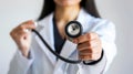 The doctor with stethoscope.AI generated image Royalty Free Stock Photo