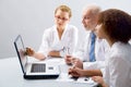 Doctor and students Royalty Free Stock Photo