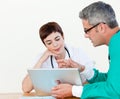 Doctor and surgeon at a meeting Royalty Free Stock Photo