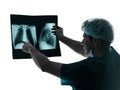 Doctor surgeon radiologist x-ray image Royalty Free Stock Photo