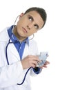 Doctor taking care of 20 euro note health